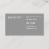 Cartes de visite professionnels minimalistes (Dos)