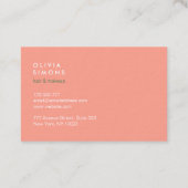 Cartes de visite professionnels minimalistes (Dos)