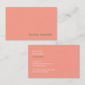 Cartes de visite professionnels minimalistes (Devant / Derrière)