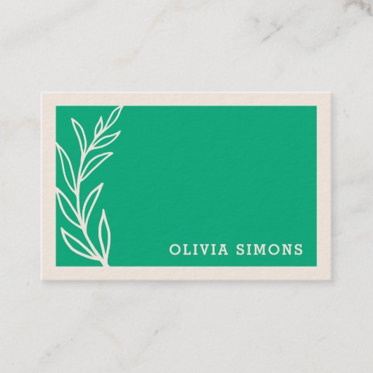 Cartes de visite professionnels minimalistes (Devant)