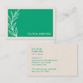 Cartes de visite professionnels minimalistes (Devant / Derrière)