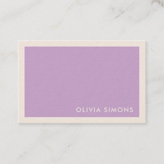 Cartes de visite professionnels minimalistes (Devant)