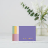 Cartes de visite professionnels minimalistes (Debout devant)