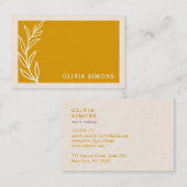 Cartes de visite professionnels minimalistes (Devant / Derrière)