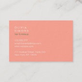 Cartes de visite professionnels minimalistes (Dos)