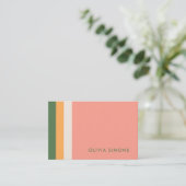 Cartes de visite professionnels minimalistes (Debout devant)