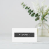 Cartes de visite professionnels minimaux (Debout devant)