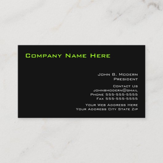 Cartes de visite professionnels modernes (Devant)