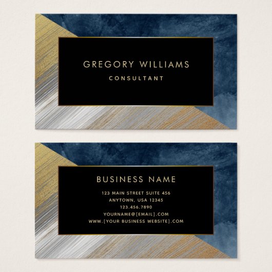 Cartes de visite professionnels modernes (Devant & derrière)