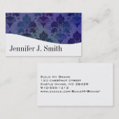 Cartes de visite professionnels modernes bleu et b (Devant / Derrière)