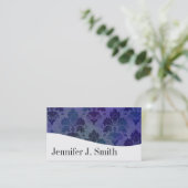 Cartes de visite professionnels modernes bleu et b (Debout devant)