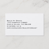 Cartes de visite professionnels modernes bleu et b (Dos)