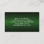 Cartes de visite professionnels modernes en cuir v (Dos)