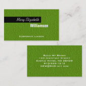 Cartes de visite professionnels modernes en cuir v (Devant / Derrière)