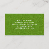 Cartes de visite professionnels modernes en cuir v (Dos)