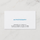 Cartes de visite professionnels modernes et minima (Dos)