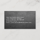 Cartes de visite professionnels modernes gris clai (Dos)