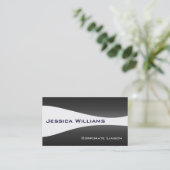 Cartes de visite professionnels modernes noir et b (Debout devant)