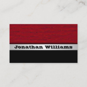 Cartes de visite professionnels modernes rouges