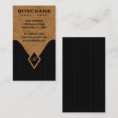 Cartes de visite professionnels Monogrammes (Devant / Derrière)