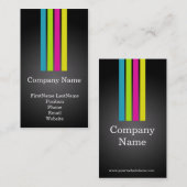 Cartes de visite professionnels multicolores (Devant / Derrière)