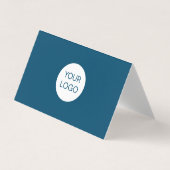 Cartes de visite professionnels Navy Blue avec log (Devant)