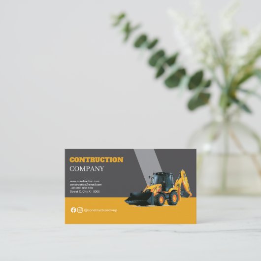 Cartes de visite professionnels pour Construction  (Debout devant)