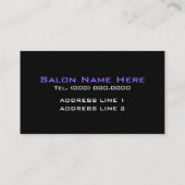 Cartes de visite Professionnels Pour Maquilleurs (Dos)