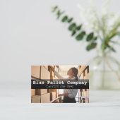 Cartes de visite professionnels pour palettes et e (Debout devant)