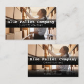 Cartes de visite professionnels pour palettes et e (Devant / Derrière)