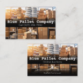 Cartes de visite professionnels pour palettes et e (Devant / Derrière)