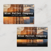 Cartes de visite professionnels pour palettes et e (Devant / Derrière)