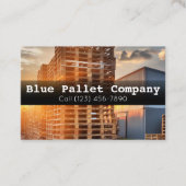 Cartes de visite professionnels pour palettes et e (Devant)
