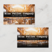 Cartes de visite professionnels pour palettes et e (Devant / Derrière)