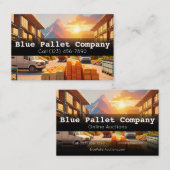 Cartes de visite professionnels pour palettes et e (Devant / Derrière)