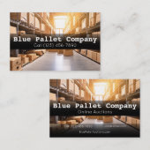Cartes de visite professionnels pour palettes et e (Devant / Derrière)