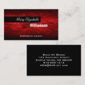 Cartes de visite professionnels Red Modern (Devant / Derrière)