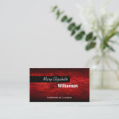 Cartes de visite professionnels Red Modern (Debout devant)