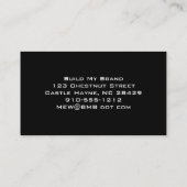 Cartes de visite professionnels Red Modern (Dos)