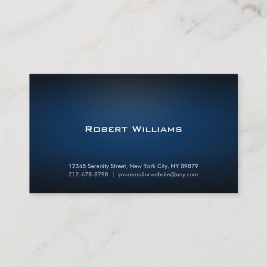 Cartes de visite professionnels simples (Devant)