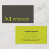 Cartes de visite professionnels simples de gris et (Devant / Derrière)