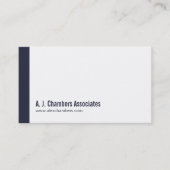 Cartes de visite professionnels simples de marine (Devant)