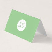 Cartes de visite professionnels verts modernes ave (Devant)