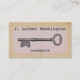 Cartes de visite professionnels vintages Locksmith