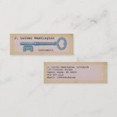 Cartes de visite professionnels vintages Locksmith (Devant / Derrière)
