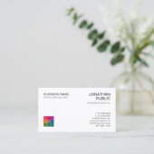 Cartes de visite professionnels Votre entreprise L (Debout devant)