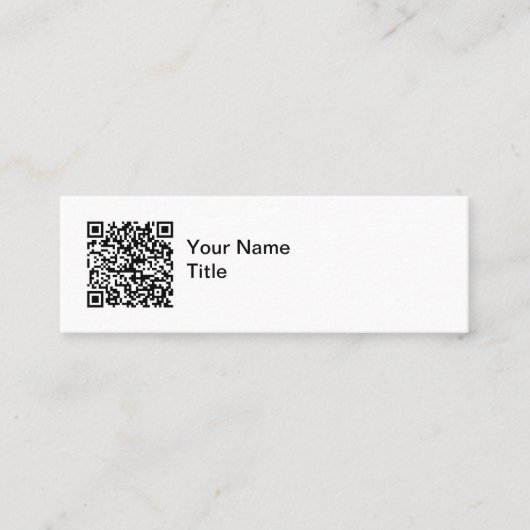 Cartes de visite promotionnelles avec code QR simp (Devant)
