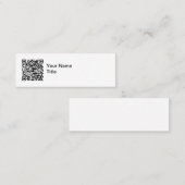 Cartes de visite promotionnelles avec code QR simp (Devant / Derrière)