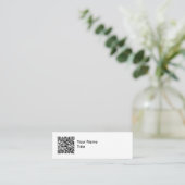 Cartes de visite promotionnelles avec code QR simp (Debout devant)