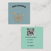 Cartes de visite promotionnelles code QR (Devant / Derrière)